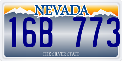 NV license plate 16B773