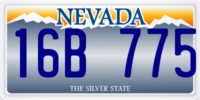 NV license plate 16B775