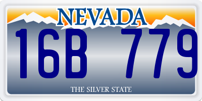 NV license plate 16B779