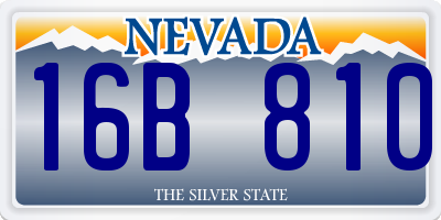 NV license plate 16B810