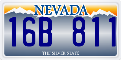 NV license plate 16B811