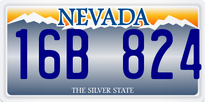 NV license plate 16B824