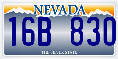NV license plate 16B830