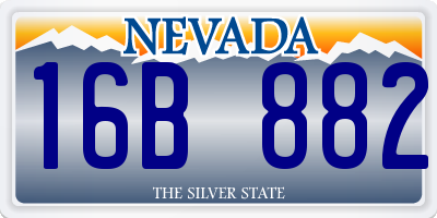 NV license plate 16B882