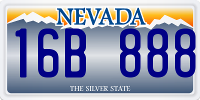 NV license plate 16B888