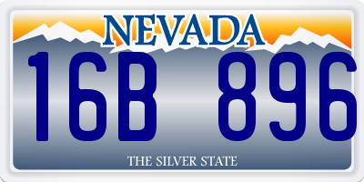 NV license plate 16B896