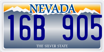 NV license plate 16B905