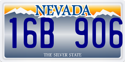 NV license plate 16B906