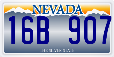 NV license plate 16B907