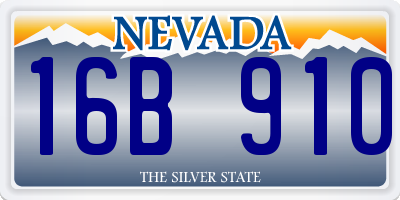 NV license plate 16B910