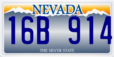 NV license plate 16B914