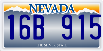 NV license plate 16B915