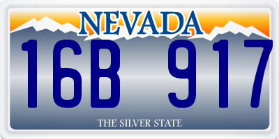 NV license plate 16B917