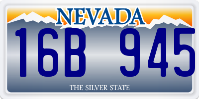 NV license plate 16B945