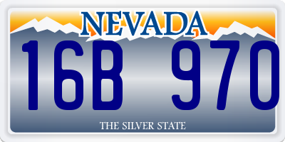NV license plate 16B970