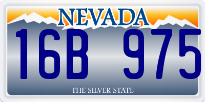 NV license plate 16B975