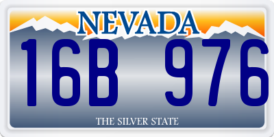 NV license plate 16B976