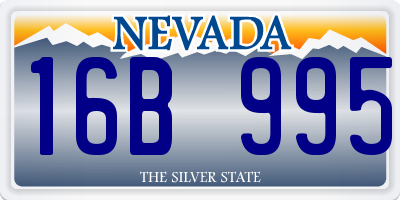 NV license plate 16B995