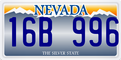 NV license plate 16B996