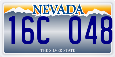 NV license plate 16C048