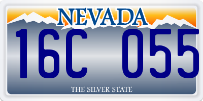 NV license plate 16C055