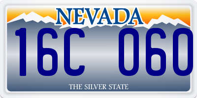 NV license plate 16C060