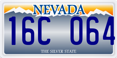 NV license plate 16C064