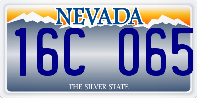 NV license plate 16C065