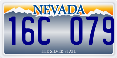 NV license plate 16C079