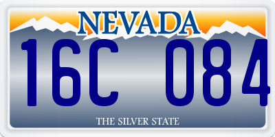 NV license plate 16C084