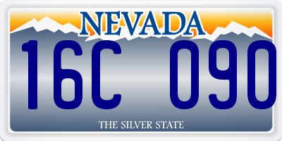 NV license plate 16C090