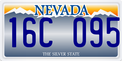 NV license plate 16C095