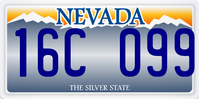 NV license plate 16C099