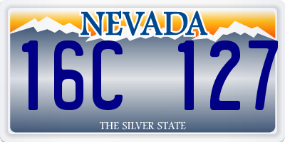 NV license plate 16C127