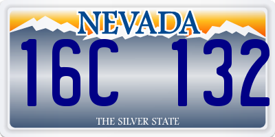 NV license plate 16C132