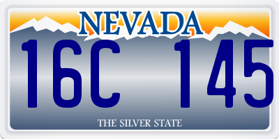 NV license plate 16C145