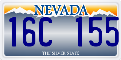 NV license plate 16C155