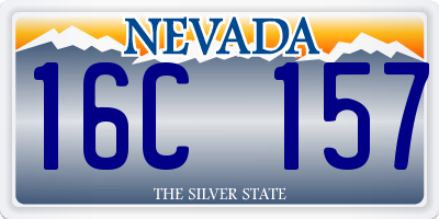 NV license plate 16C157
