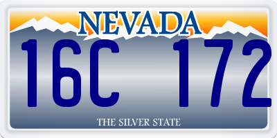 NV license plate 16C172