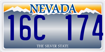 NV license plate 16C174