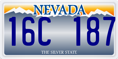 NV license plate 16C187