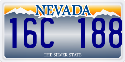 NV license plate 16C188