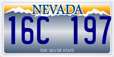 NV license plate 16C197