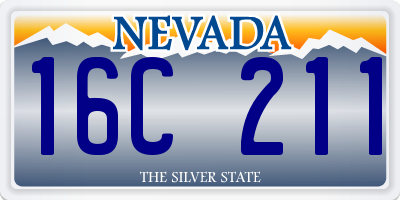 NV license plate 16C211