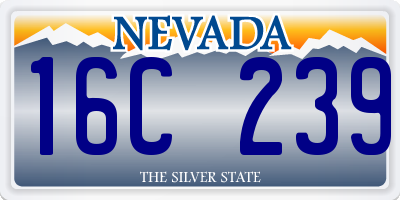 NV license plate 16C239