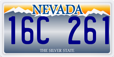 NV license plate 16C261