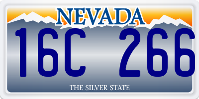 NV license plate 16C266