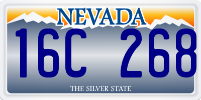 NV license plate 16C268