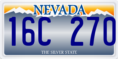 NV license plate 16C270