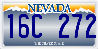 NV license plate 16C272